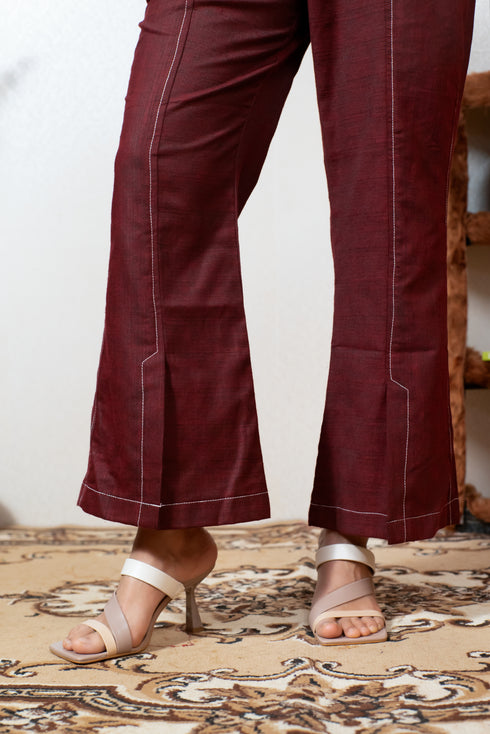 MAROON COORD SET